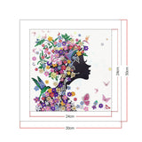Crystal Rhinestone Diamond Painting Kit - Beautiful girl - Hibah-Diamond painting art studio
