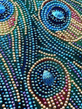 Crystal Rhinestone Diamond Painting Kit - Beautiful girl in a peacock dress (18.5x22.5inch) - Hibah-Diamond painting art studio