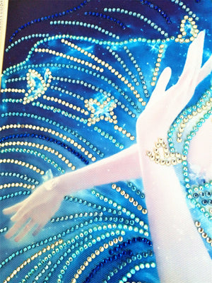 Crystal Rhinestone Diamond Painting Kit - Beautiful girl with butterfly (18.5x22.5inch) - Hibah-Diamond painting art studio