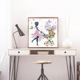 Crystal Rhinestone Diamond Painting Kit - Beautiful lady pushing a stroller - Hibah-Diamond painting art studio