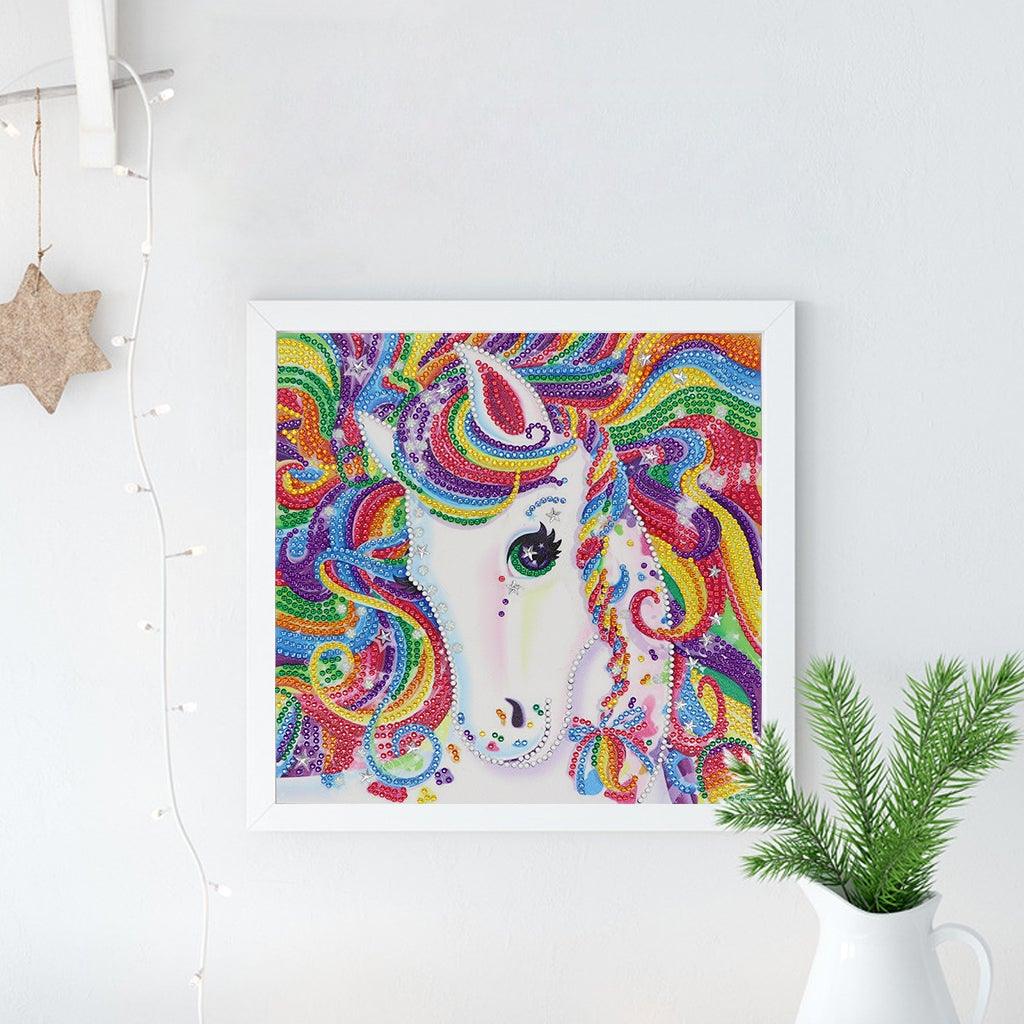 Crystal Rhinestone Diamond Painting Kit - Beautiful Unicorn - Hibah-Diamond painting art studio
