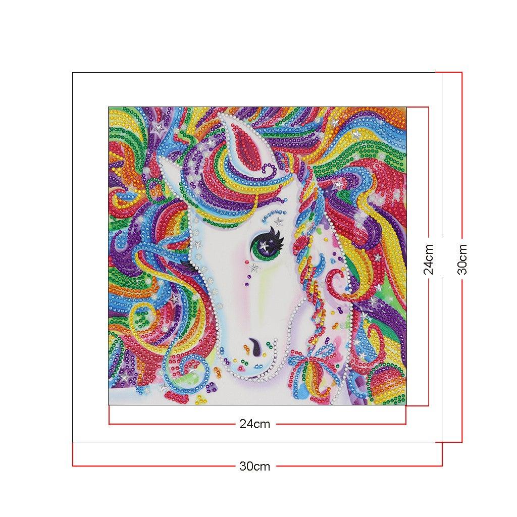 Crystal Rhinestone Diamond Painting Kit - Beautiful Unicorn - Hibah-Diamond painting art studio