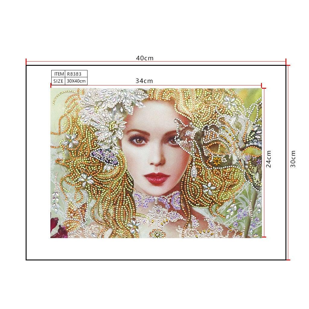 Crystal Rhinestone Diamond Painting Kit - Beautiful woman - Hibah-Diamond painting art studio