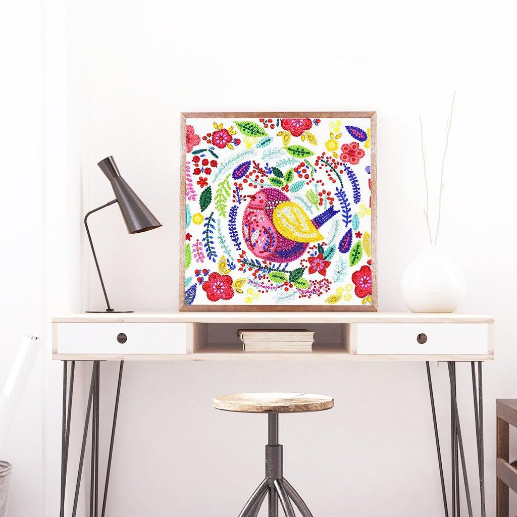 Crystal Rhinestone Diamond Painting Kit - Bird - Hibah-Diamond painting art studio