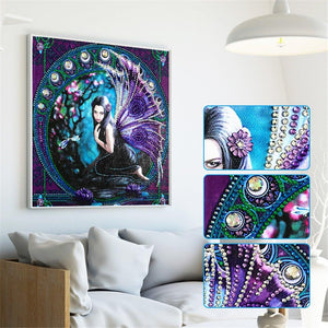 Crystal Rhinestone Diamond Painting Kit - Black Elf - Hibah-Diamond painting art studio