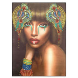 Crystal Rhinestone Diamond Painting Kit - Black Girl - Hibah-Diamond painting art studio