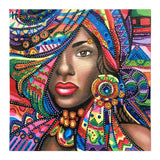 Crystal Rhinestone Diamond Painting Kit - Black Women