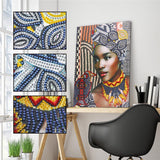 Crystal Rhinestone Diamond Painting Kit - Black Women - Hibah-Diamond painting art studio