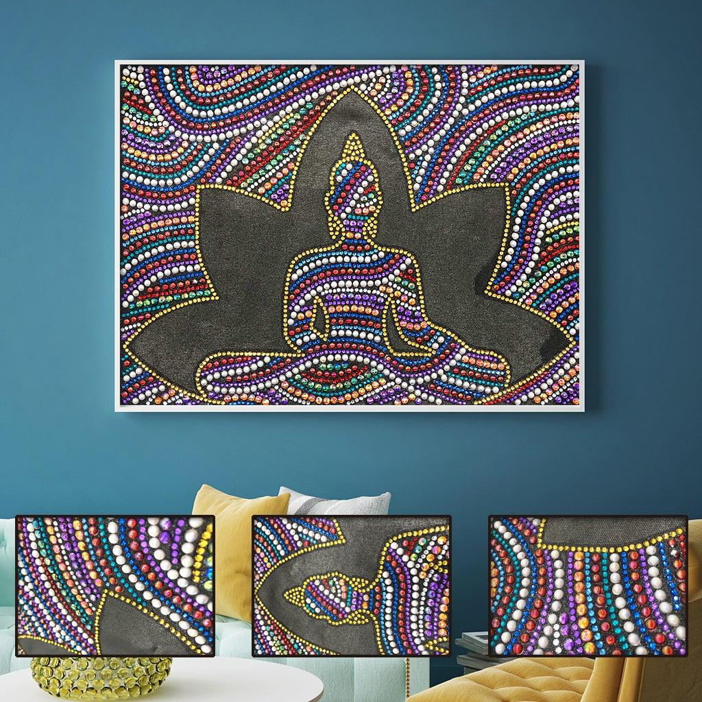 Crystal Rhinestone Diamond Painting Kit - Buddha statue - Hibah-Diamond painting art studio