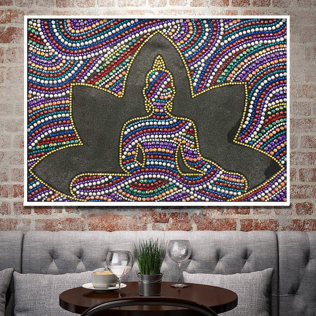 Crystal Rhinestone Diamond Painting Kit - Buddha statue - Hibah-Diamond painting art studio
