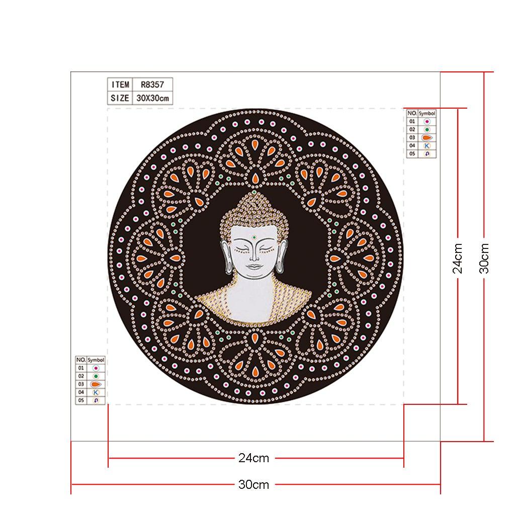 Crystal Rhinestone Diamond Painting Kit - Buddhist Buddha Statue - Hibah-Diamond painting art studio