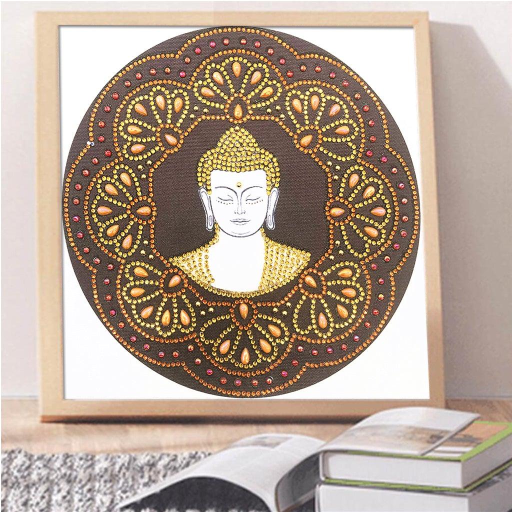 Crystal Rhinestone Diamond Painting Kit - Buddhist Buddha Statue - Hibah-Diamond painting art studio