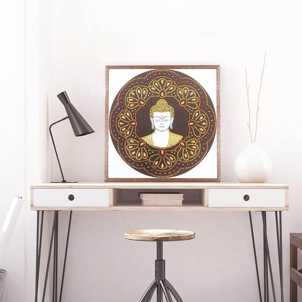 Crystal Rhinestone Diamond Painting Kit - Buddhist Buddha Statue - Hibah-Diamond painting art studio