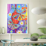 Crystal Rhinestone Diamond Painting Kit - Butterflies and dragonflies - Hibah-Diamond painting art studio