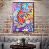 Crystal Rhinestone Diamond Painting Kit - Butterflies and dragonflies - Hibah-Diamond painting art studio