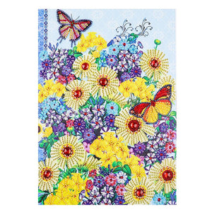Crystal Rhinestone Diamond Painting Kit - Butterflies and flowers - Hibah-Diamond painting art studio