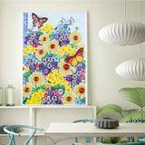 Crystal Rhinestone Diamond Painting Kit - Butterflies and flowers - Hibah-Diamond painting art studio