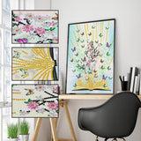 Crystal Rhinestone Diamond Painting Kit - Butterflies fly out of the book - Hibah-Diamond painting art studio