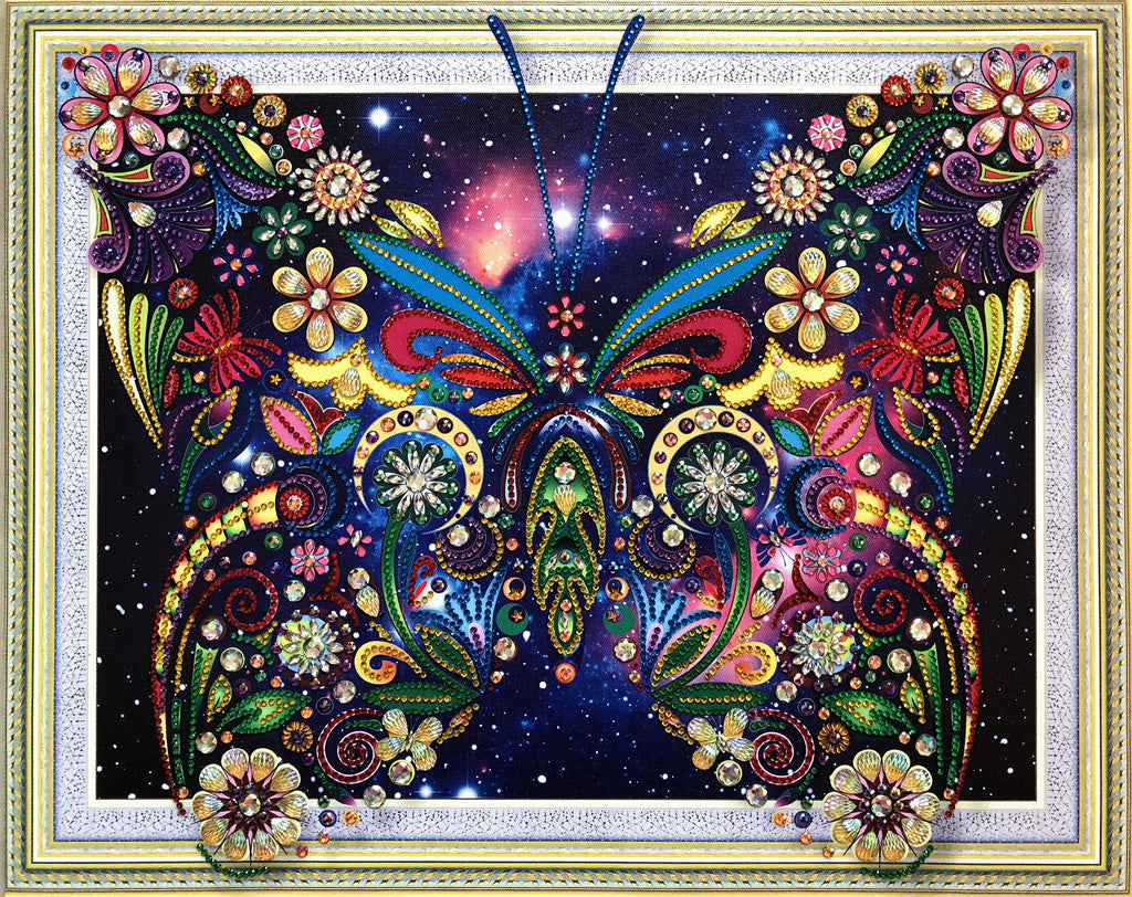 Crystal Rhinestone Diamond Painting Kit - Butterfly (18.5x22.5inch) - Hibah-Diamond painting art studio