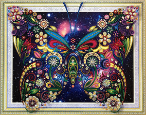Crystal Rhinestone Diamond Painting Kit - Butterfly (18.5x22.5inch) - Hibah-Diamond painting art studio