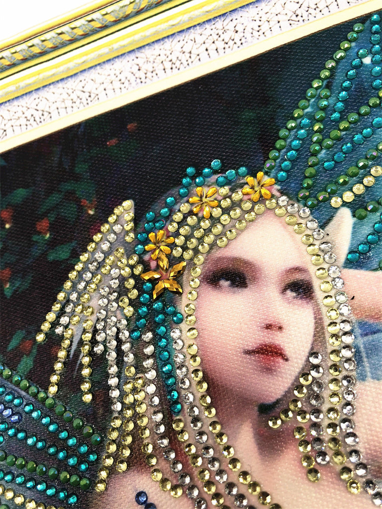 Crystal Rhinestone Diamond Painting Kit - Butterfly Elf (16x20inch) - Hibah-Diamond painting art studio