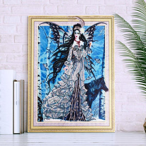 Crystal Rhinestone Diamond Painting Kit - Butterfly Elf (18.5x22.5inch) - Hibah-Diamond painting art studio