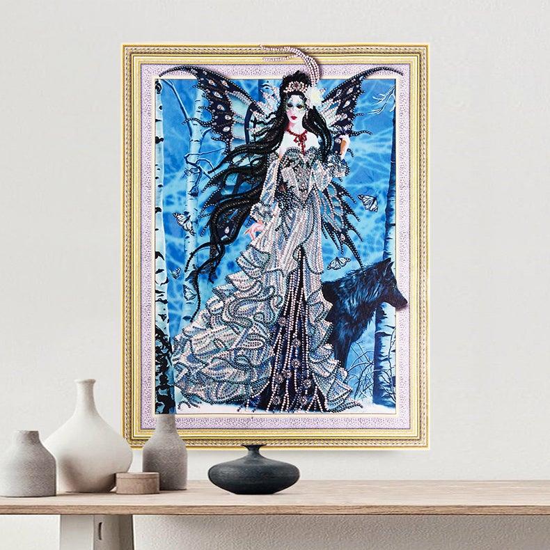 Crystal Rhinestone Diamond Painting Kit - Butterfly Elf (18.5x22.5inch) - Hibah-Diamond painting art studio