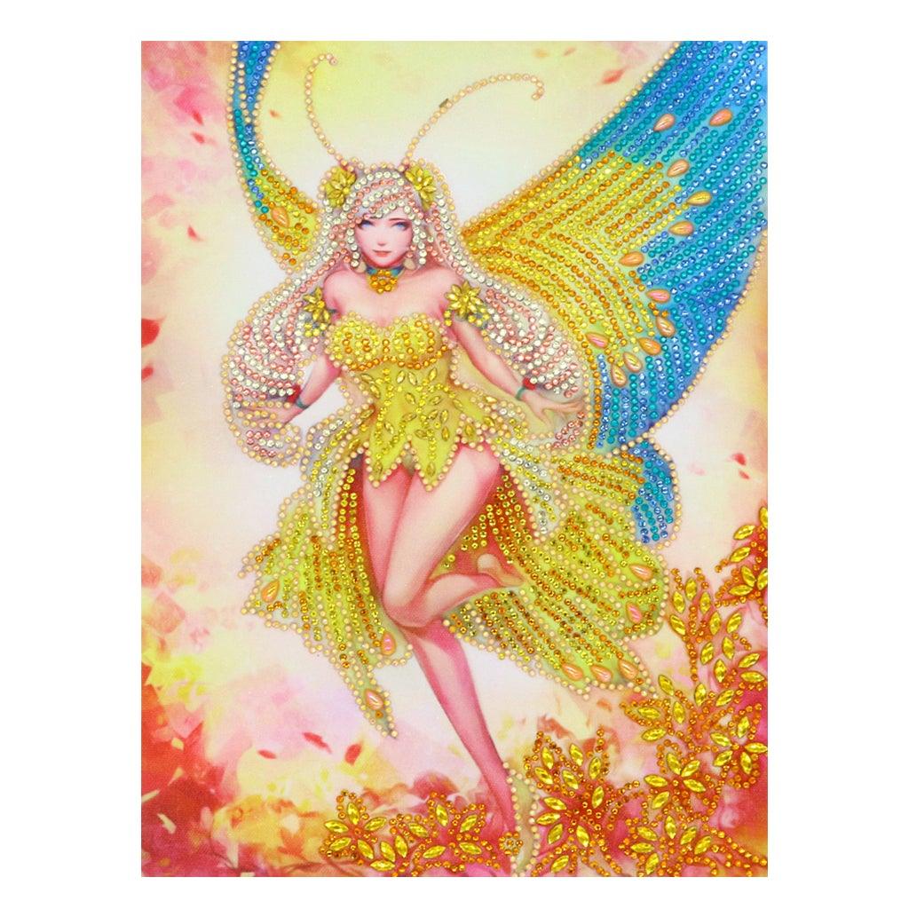 Crystal Rhinestone Diamond Painting Kit - Butterfly Elf - Hibah-Diamond painting art studio