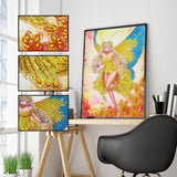 Crystal Rhinestone Diamond Painting Kit - Butterfly Elf - Hibah-Diamond painting art studio