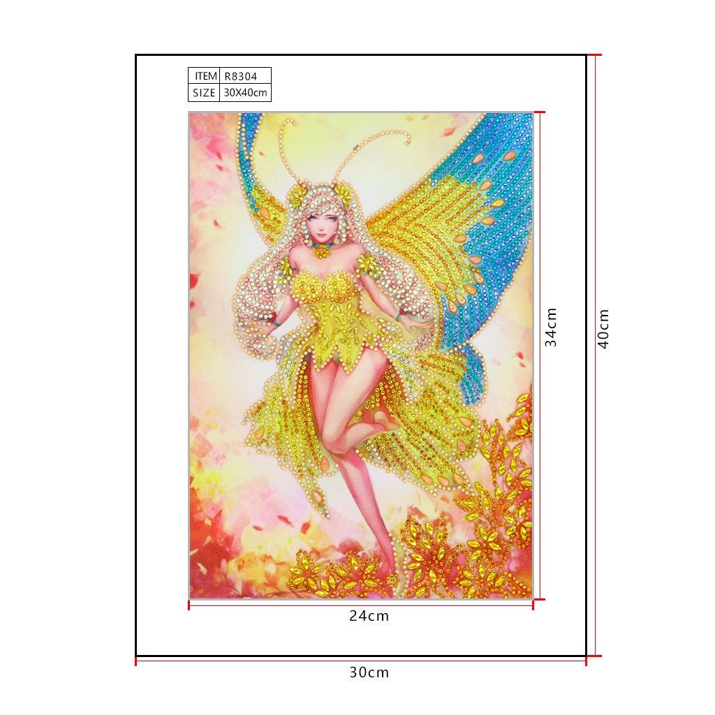 Crystal Rhinestone Diamond Painting Kit - Butterfly Elf - Hibah-Diamond painting art studio