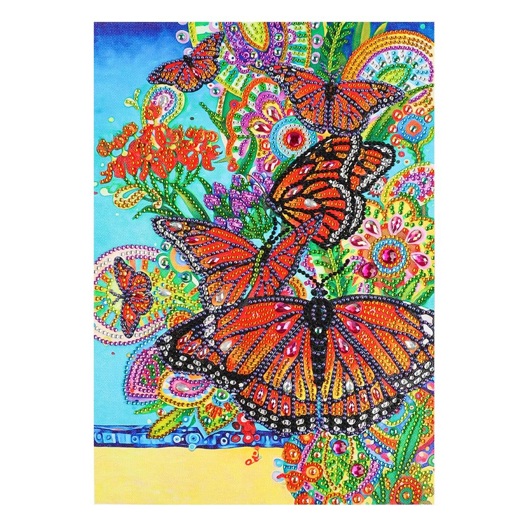 Crystal Rhinestone Diamond Painting Kit - Butterfly - Hibah-Diamond painting art studio