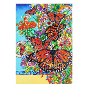 Crystal Rhinestone Diamond Painting Kit - Butterfly - Hibah-Diamond painting art studio