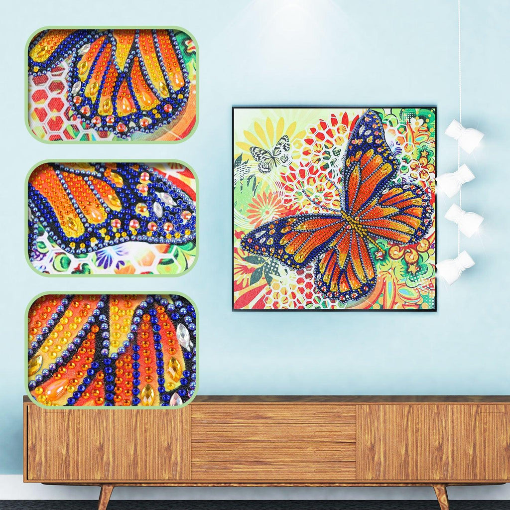 Crystal Rhinestone Diamond Painting Kit - Butterfly - Hibah-Diamond painting art studio