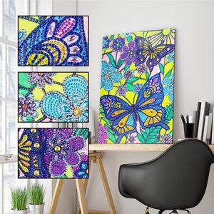 Crystal Rhinestone Diamond Painting Kit - Butterfly - Hibah-Diamond painting art studio