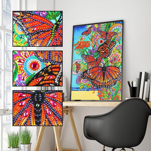 Crystal Rhinestone Diamond Painting Kit - Butterfly - Hibah-Diamond painting art studio