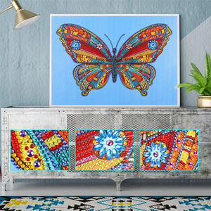 Crystal Rhinestone Diamond Painting Kit - Butterfly - Hibah-Diamond painting art studio