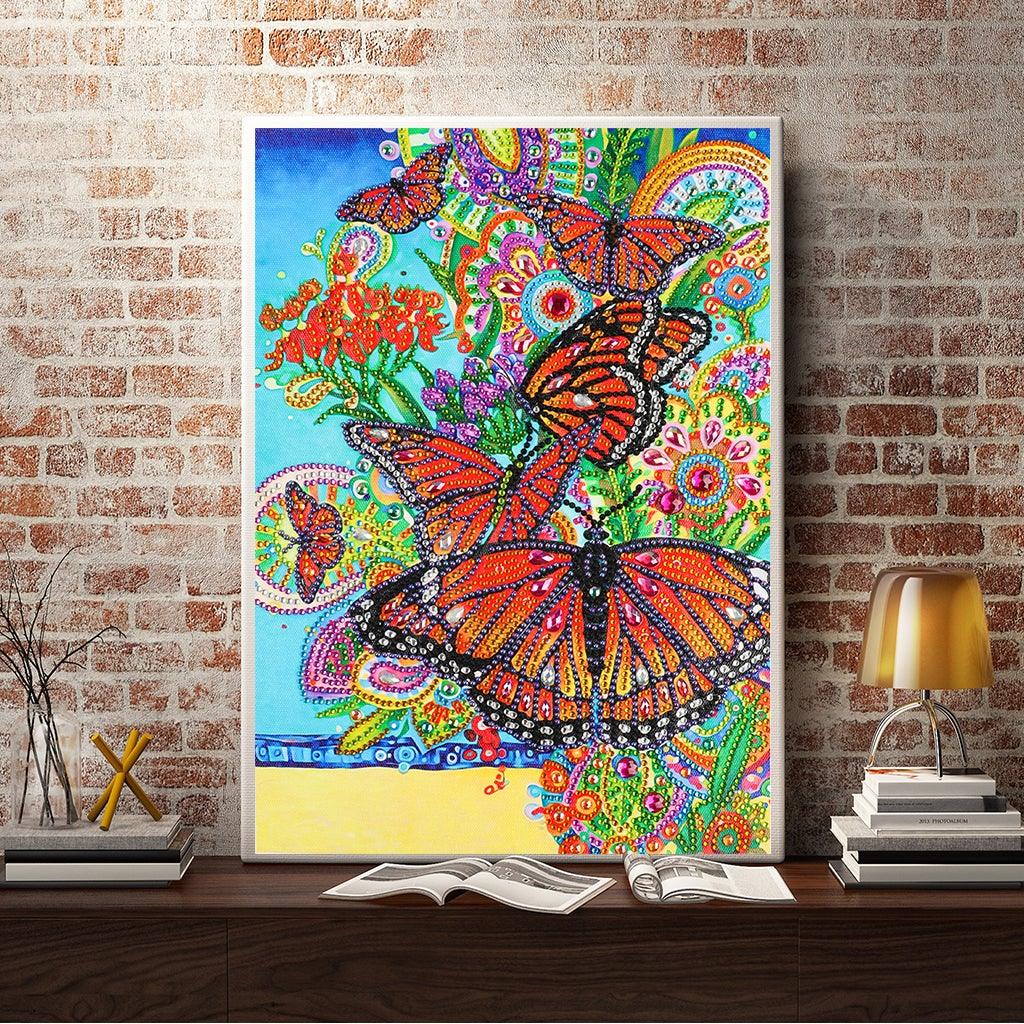 Crystal Rhinestone Diamond Painting Kit - Butterfly - Hibah-Diamond painting art studio