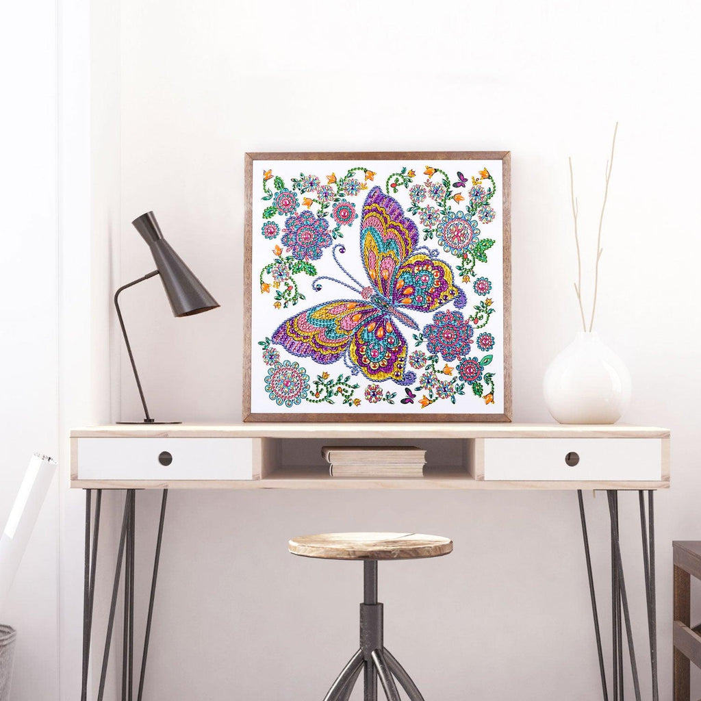 Crystal Rhinestone Diamond Painting Kit - Butterfly - Hibah-Diamond painting art studio