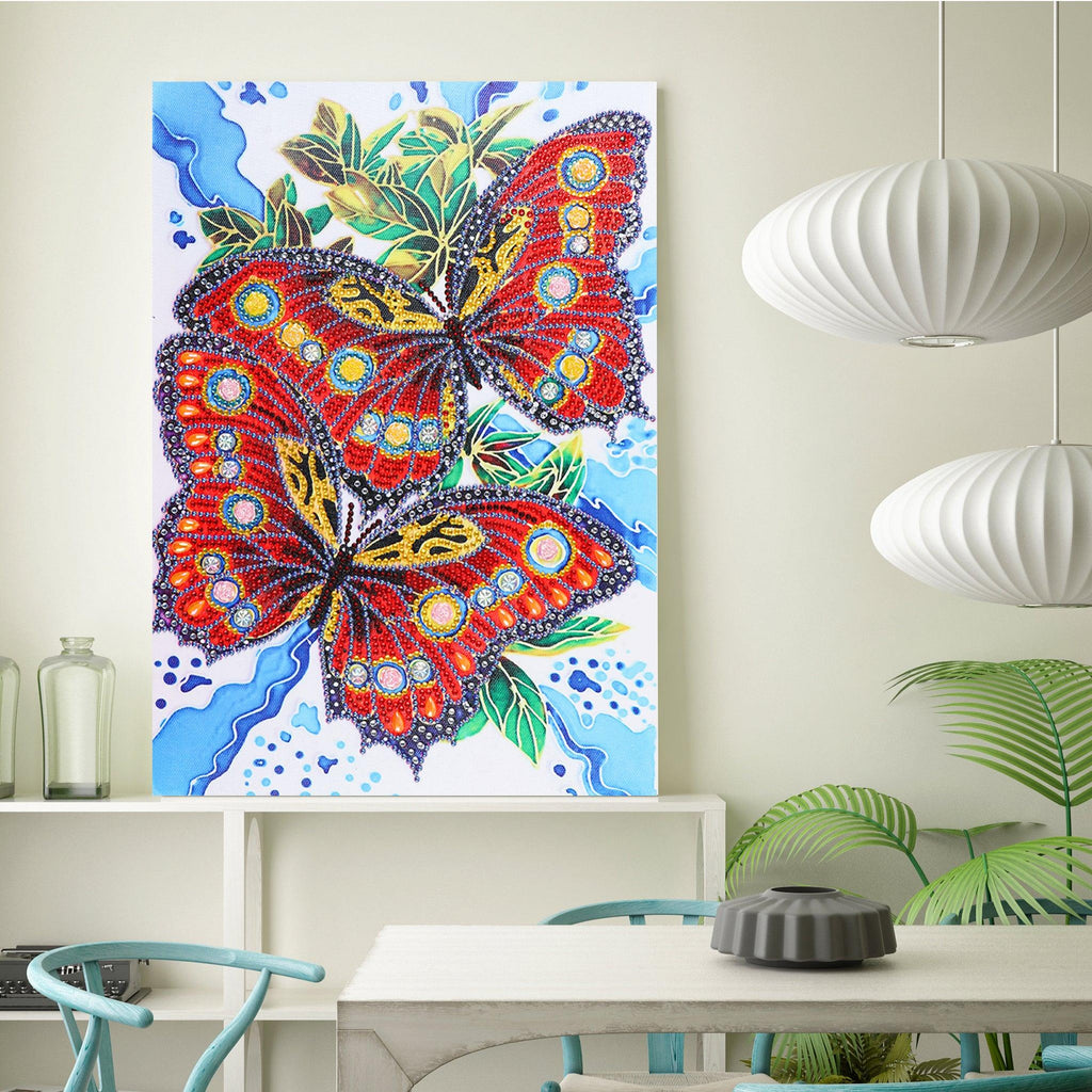 Crystal Rhinestone Diamond Painting Kit - Butterfly - Hibah-Diamond painting art studio