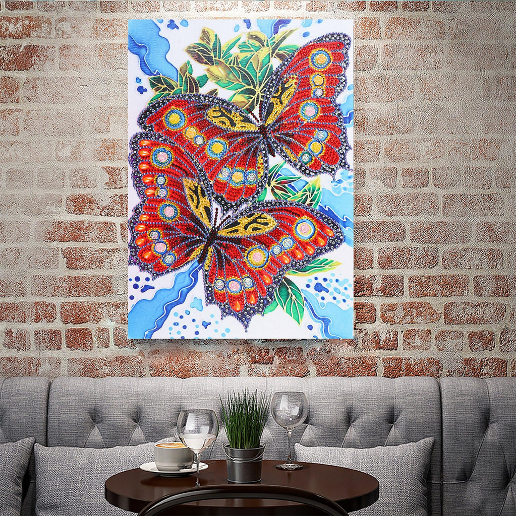 Crystal Rhinestone Diamond Painting Kit - Butterfly - Hibah-Diamond painting art studio