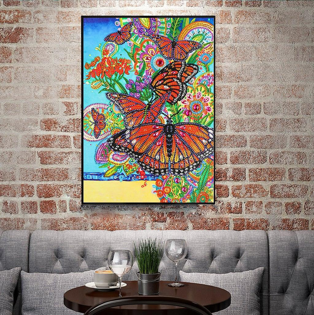 Crystal Rhinestone Diamond Painting Kit - Butterfly - Hibah-Diamond painting art studio