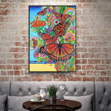 Crystal Rhinestone Diamond Painting Kit - Butterfly - Hibah-Diamond painting art studio
