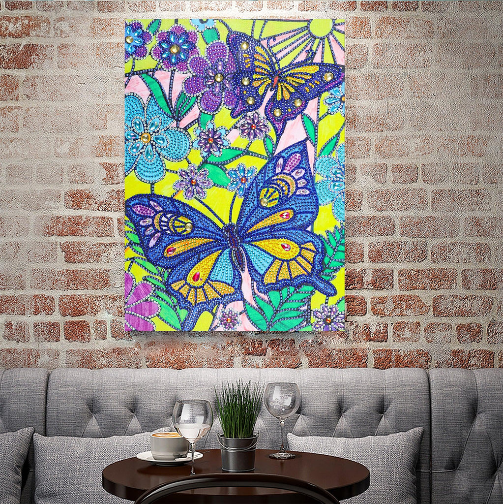 Crystal Rhinestone Diamond Painting Kit - Butterfly - Hibah-Diamond painting art studio