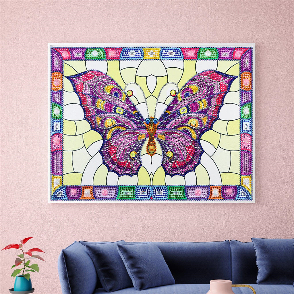 Crystal Rhinestone Diamond Painting Kit - Butterfly - Hibah-Diamond painting art studio