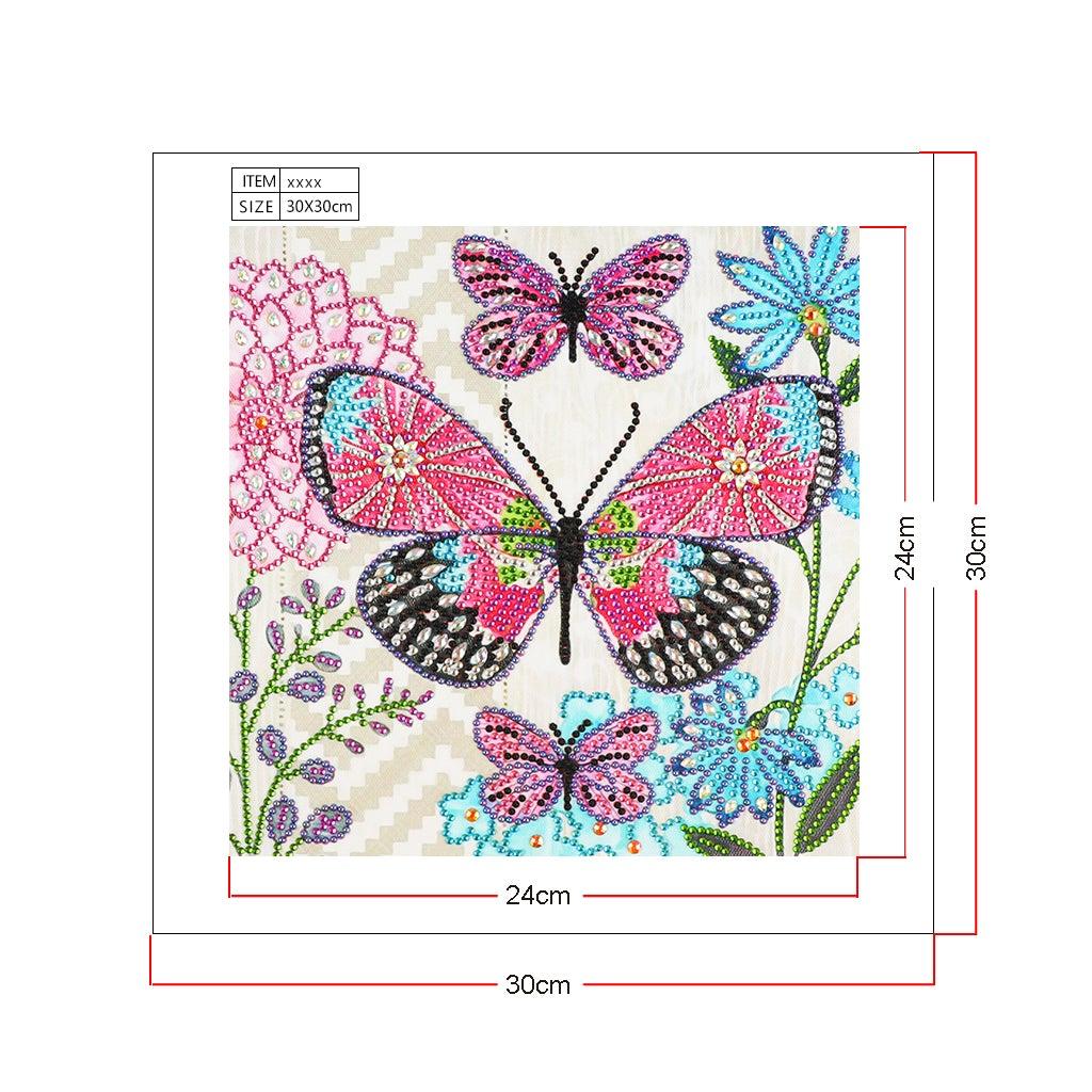 Crystal Rhinestone Diamond Painting Kit - Butterfly - Hibah-Diamond painting art studio