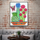 Crystal Rhinestone Diamond Painting Kit - Cactus - Hibah-Diamond painting art studio