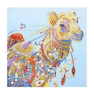 Crystal Rhinestone Diamond Painting Kit - Camel - Hibah-Diamond painting art studio