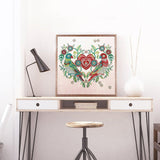 Crystal Rhinestone Diamond Painting Kit - Cartoon Animal Birds and Flowers - Hibah-Diamond painting art studio