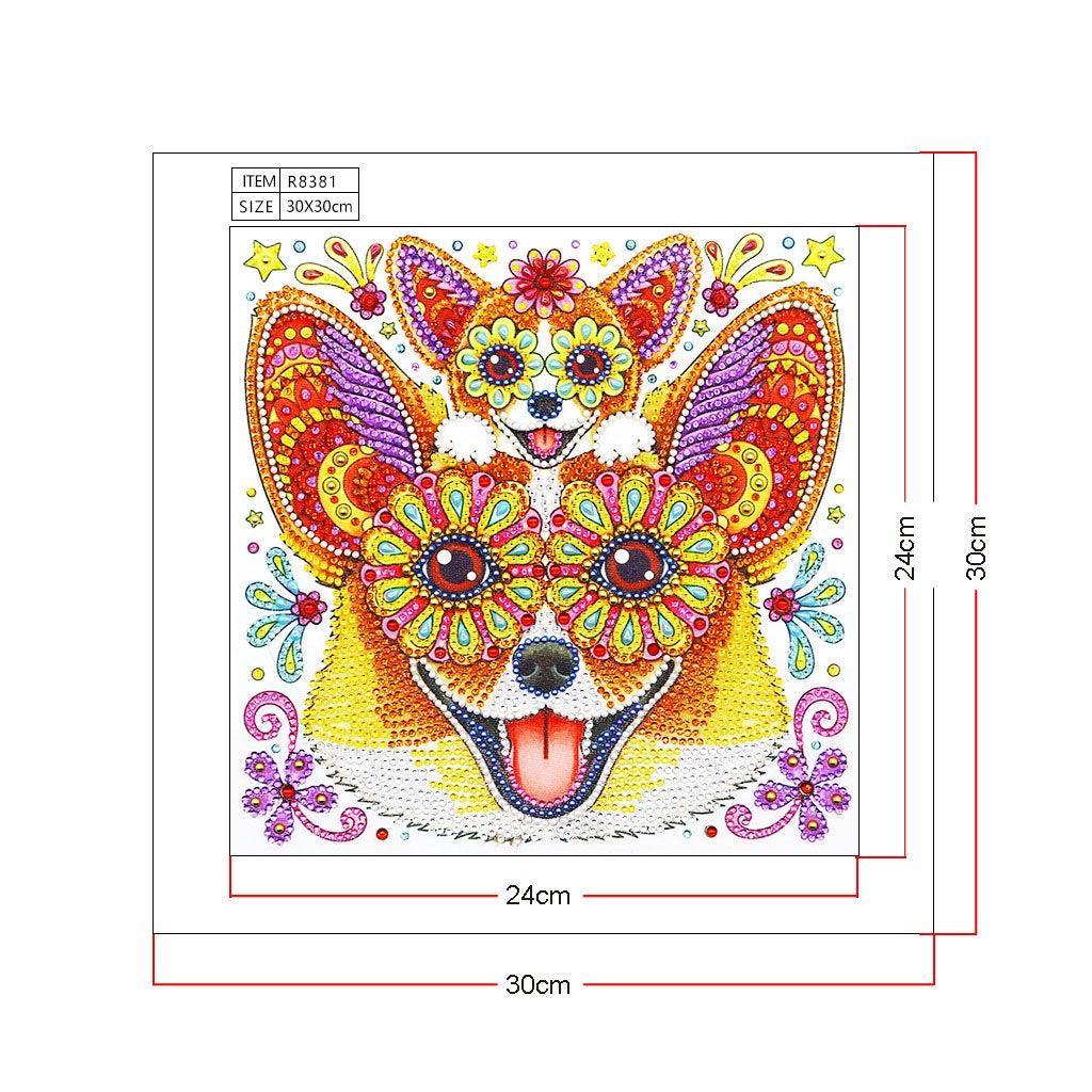 Crystal Rhinestone Diamond Painting Kit - Cartoon Animal Dog - Hibah-Diamond painting art studio