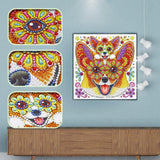 Crystal Rhinestone Diamond Painting Kit - Cartoon Animal Dog - Hibah-Diamond painting art studio